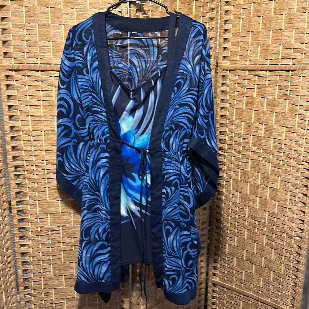 Swimsuit & Coverup 18W EUC